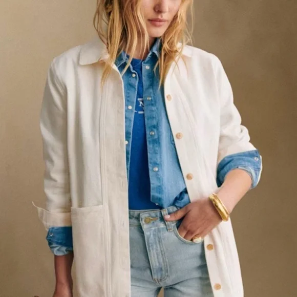 Sézane Will Jacket 
Size S Like New 
Utility 100% Cotton Canvas - Picture 2 of 7